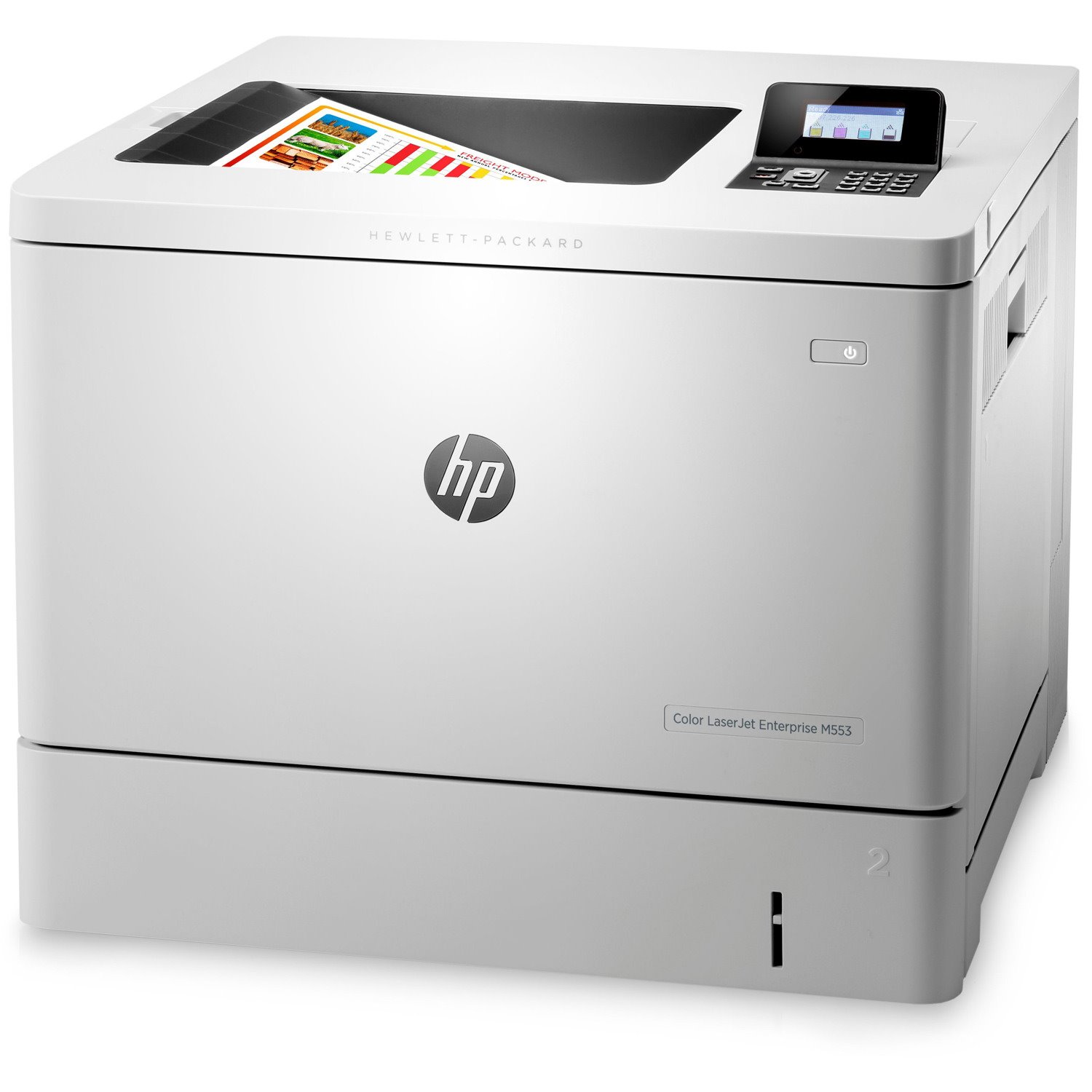 HP LaserJet M553n Desktop Laser Printer - Colour