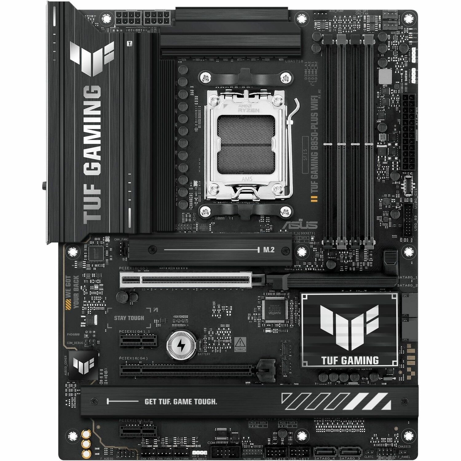 TUF GAMING B850-PLUS WIFI Gaming Desktop Motherboard - AMD B850 Chipset - Socket AM5 - ATX