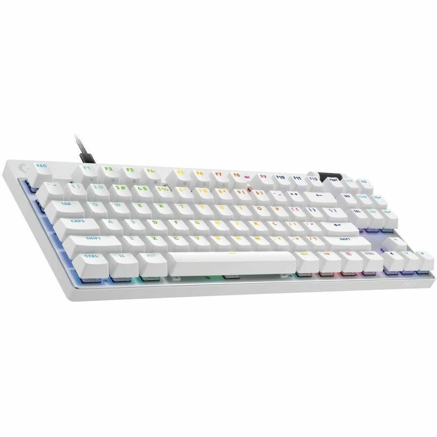 Logitech G PRO X TKL Gaming-toetsenbord - Tenkeyless - Kabel Verbinding - USB Interface - RGB LED - Engels (US) - QWERTY indeling - Wit
