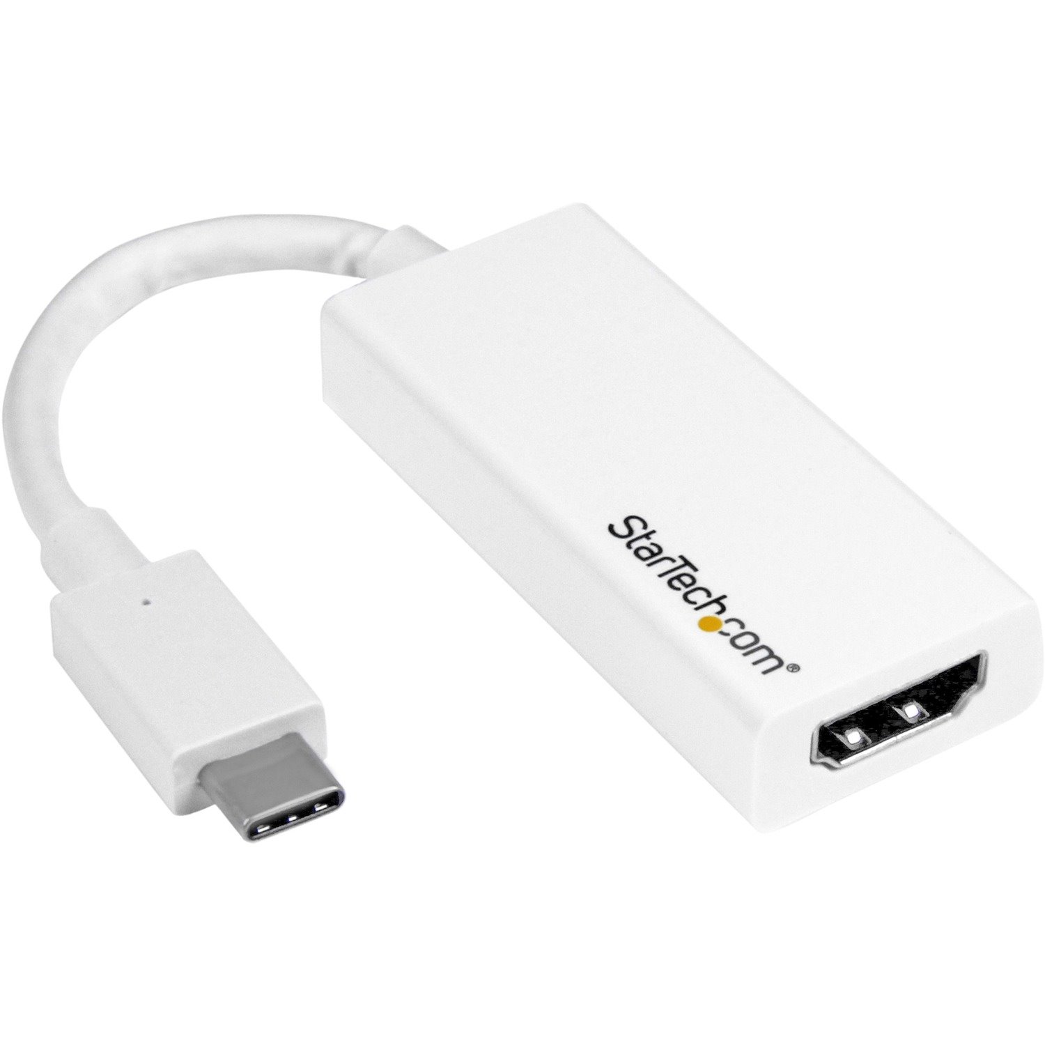 StarTech.com - USB-C to HDMI Adapter - 4K 30Hz - White - USB Type-C to HDMI Adapter - USB 3.1 - Thunderbolt 3 Compatible