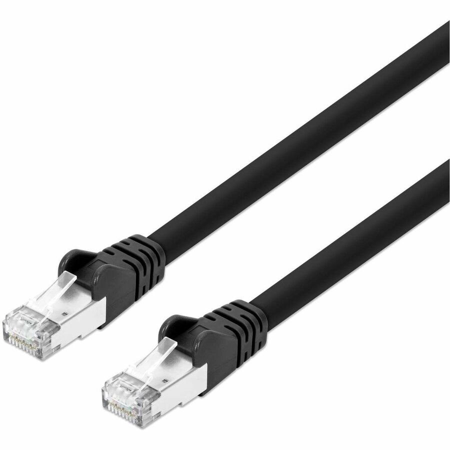 Ic Intracom Cat8.1 S/FTP Network Patch Cable, 25 FT., Black