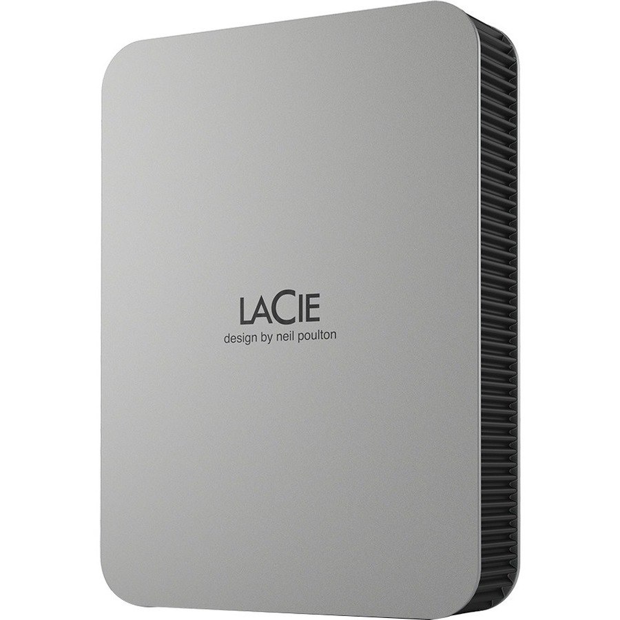 LaCie Mobile Drive STLP5000400 5 TB Portable Hard Drive - 2.5" External - Moon Silver