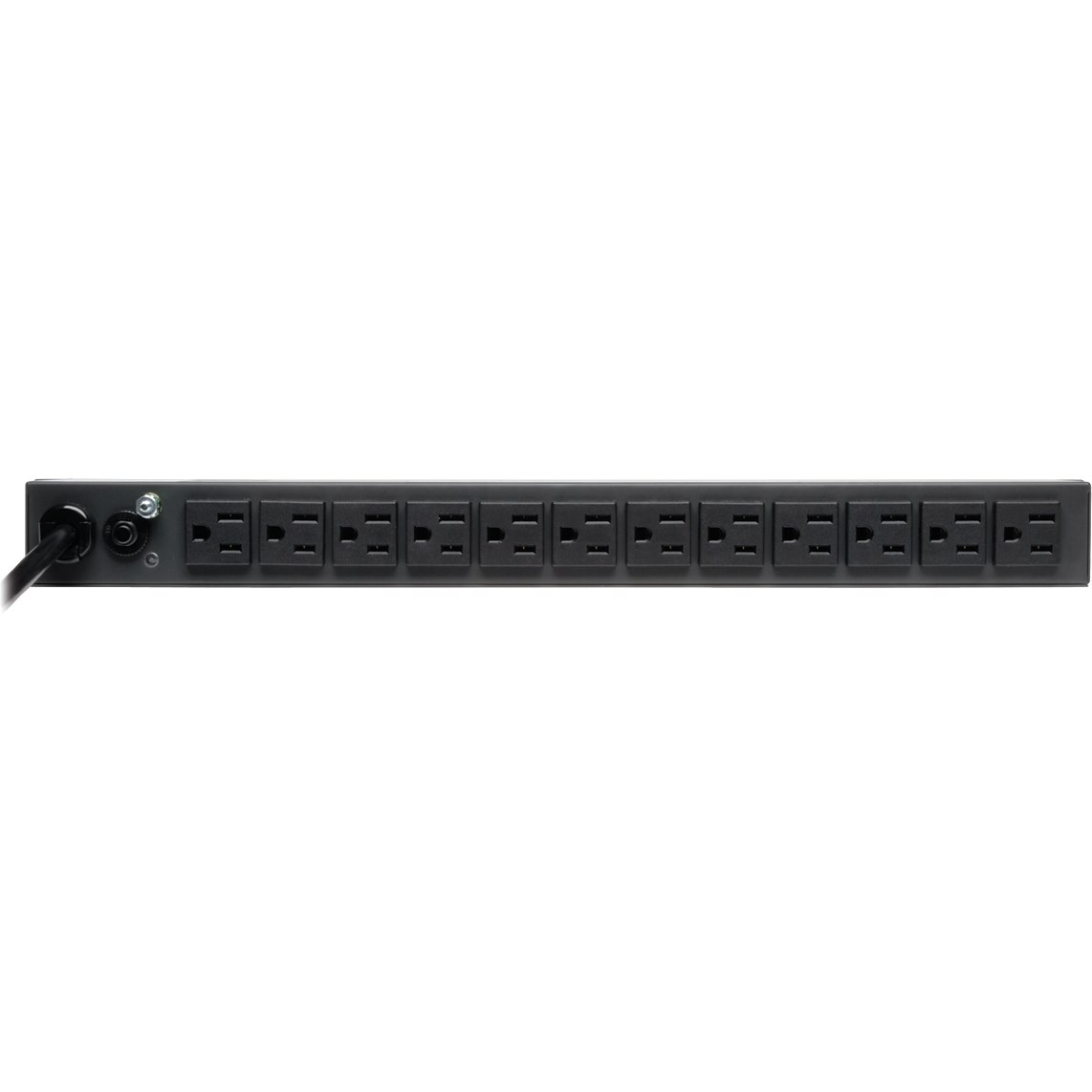 Eaton Tripp Lite Series 1.8kW Single-Phase 120V Basic PDU, 13 NEMA 5-15R Outlets, NEMA 5-15P Input, 15 ft. (4.57 m) Cord, 1U Rack-Mount