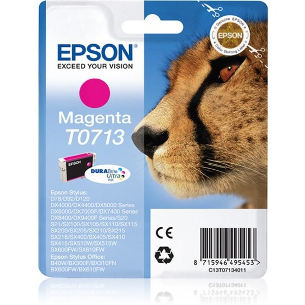 Epson DURABrite T0713 Inkjet Ink Cartridge - Magenta Pack