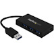 StarTech.com 4 Port USB 3.0 Hub - USB Type-A to 1x USB-C & 3x USB-A SuperSpeed 5Gbps - USB Bus Powered - Portable/Laptop USB 3.2 Gen 1 Hub