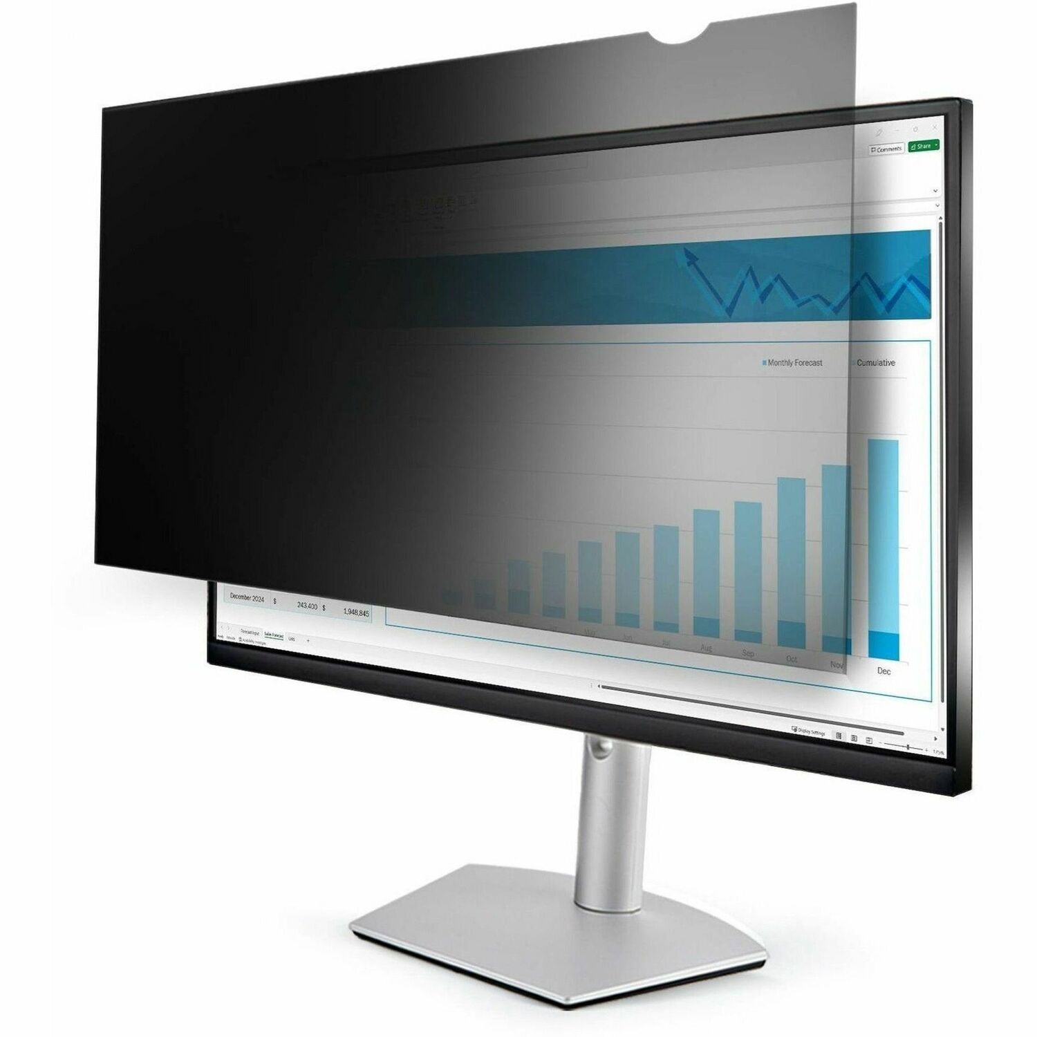 StarTech.com Monitor privacy filter 21,5" - mat of glanzend - universeel - blauw licht reductie - screenprotector (PRIVSCNMON21)