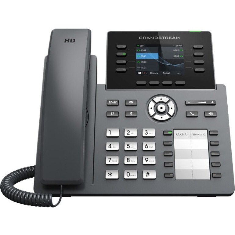 Grandstream GRP2634 IP Phone - Corded - Corded - Bluetooth, Wi-Fi - Wall Mountable, Desktop