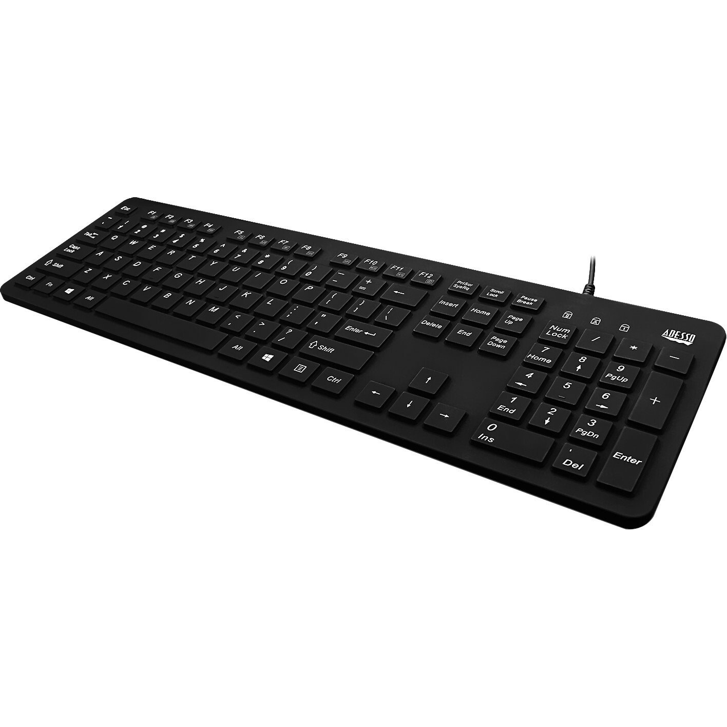 Adesso Antimicrobial Waterproof Desktop Keyboard