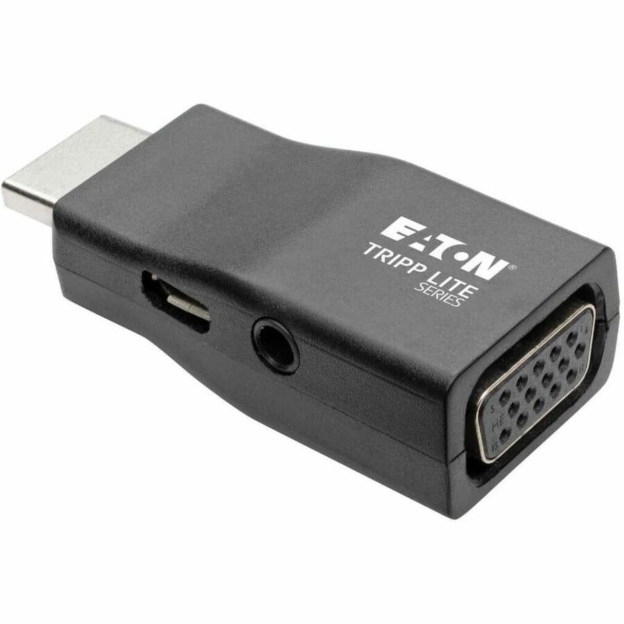 Eaton Tripp Lite Series Compact HDMI to VGA Adapter Video Converter with Audio (M/F), TAA