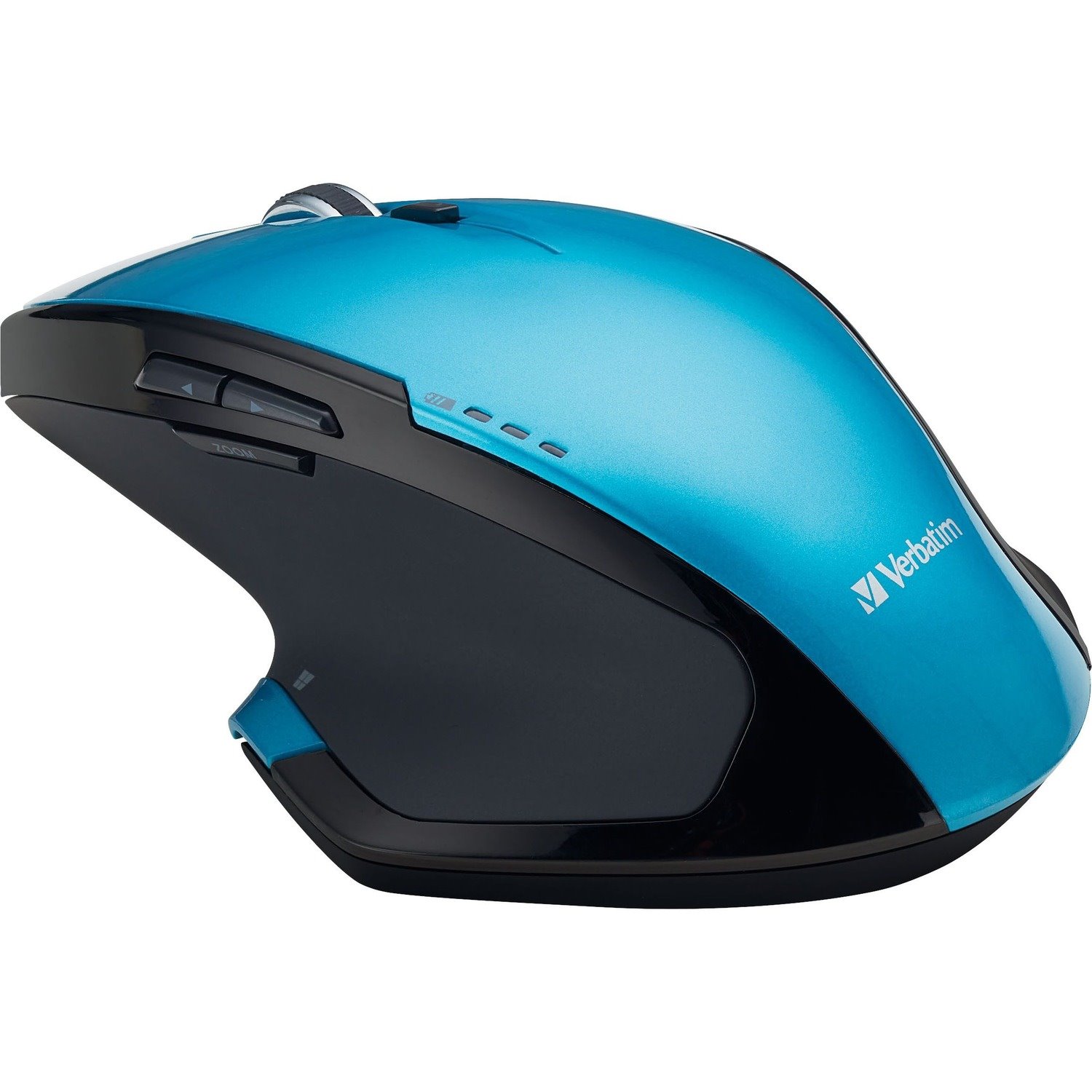 Verbatim Wireless Desktop 8-Button Deluxe Blue LED Mouse - Blue