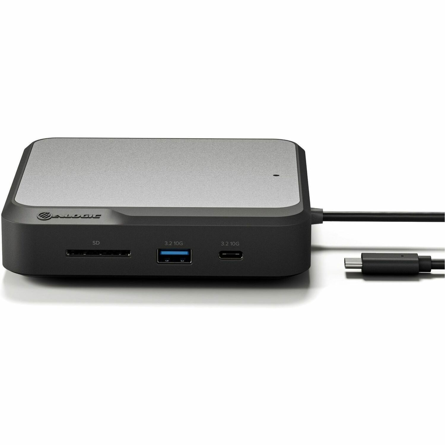 Alogic CD2 USB-Typ C Docking Station f&uuml;r Monitor, Notebook, Desktop-PC - Speicherkartenleser - SD - 100 W - Grau, Schwarz - TAA-konform