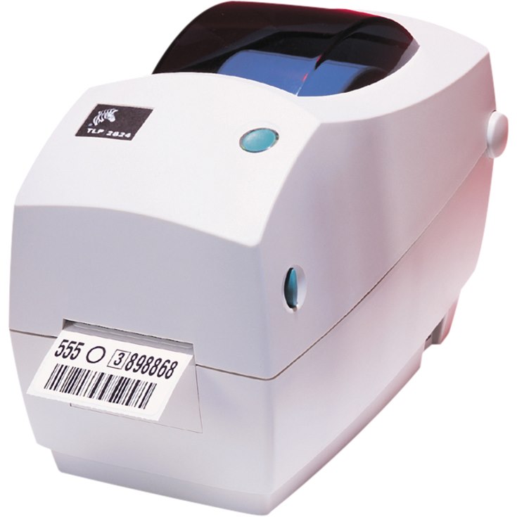 Zebra TLP 2824 Plus Desktop Direct Thermal/Thermal Transfer Printer - Monochrome - Label Print - Fast Ethernet - USB