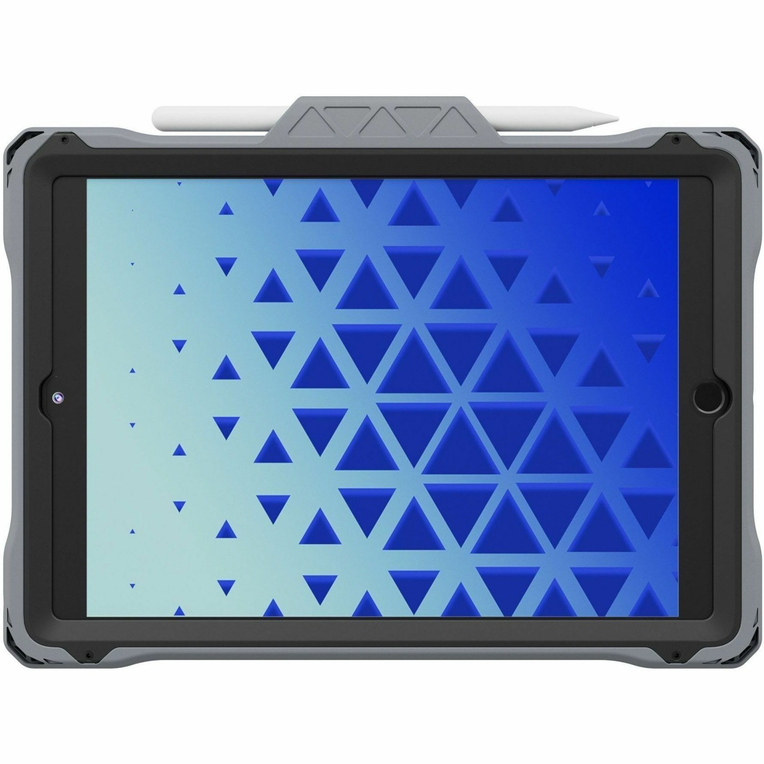 MAXCases Shield Extreme-X2 for iPad 9 10.2" w/Tamper Proof Bezel (Fits iPad 7/8/9) (Black Bezel-Gray Chromebook Case)