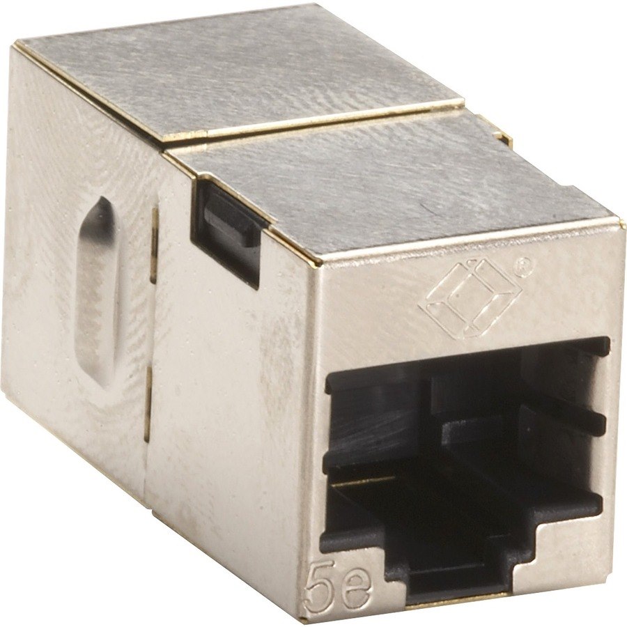 Black Box CAT5e Shielded Cross-Pin Coupler - Silver