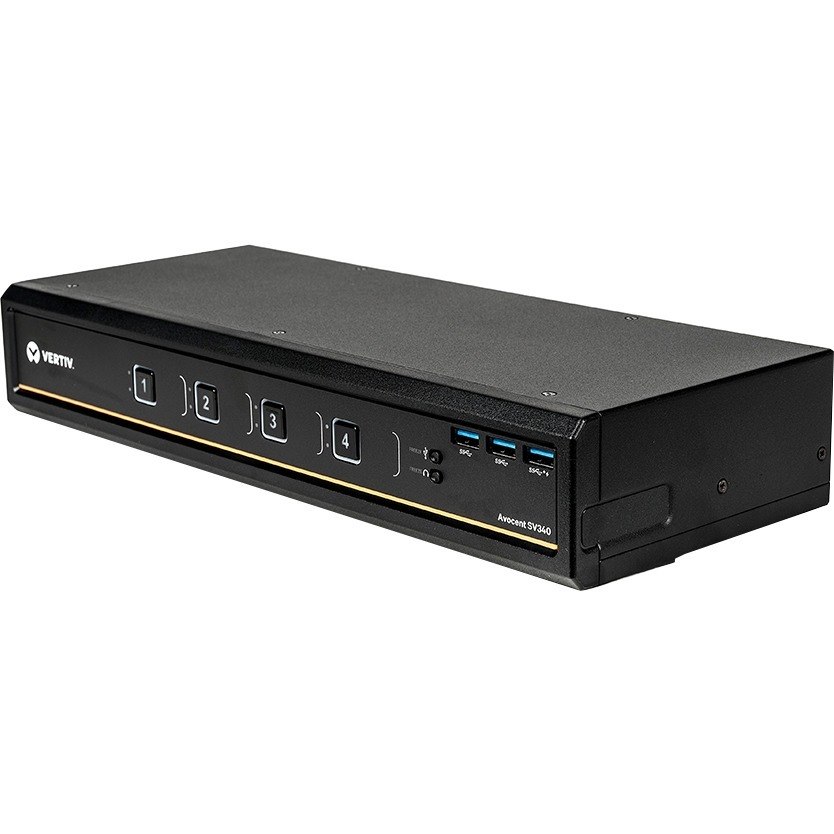 Vertiv Avocent SV340 Desktop KVM Switch | 4 Ports | DVI-I | USB | Dual Monitor