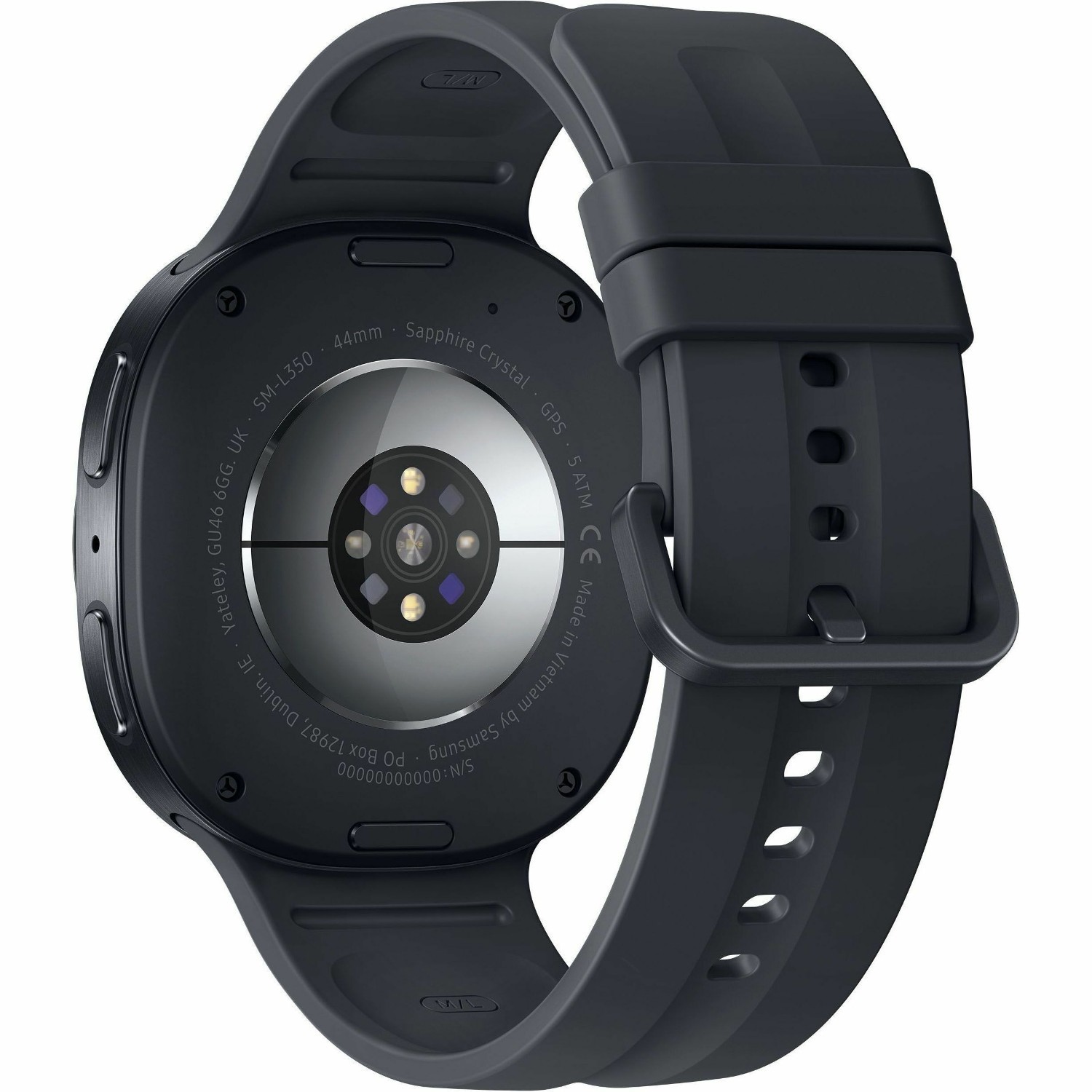Samsung Galaxy Watch9 SM-L340 Smart Watch - 42.70 mm Case Height - 40.40 mm Case Width - Graphite Body Color - Black Band Color - Armor Aluminum Case Material - Wireless LAN