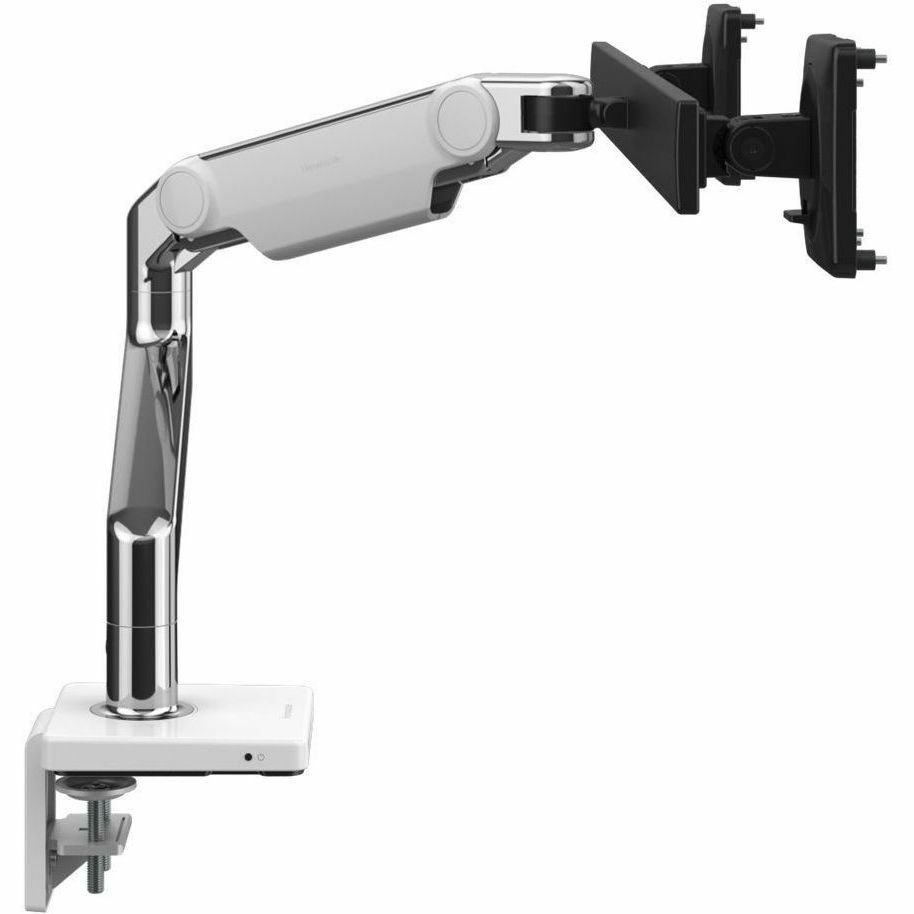 Humanscale M81M31CWB2BNA Mounting Arm for Monitor - Polished Aluminum, White