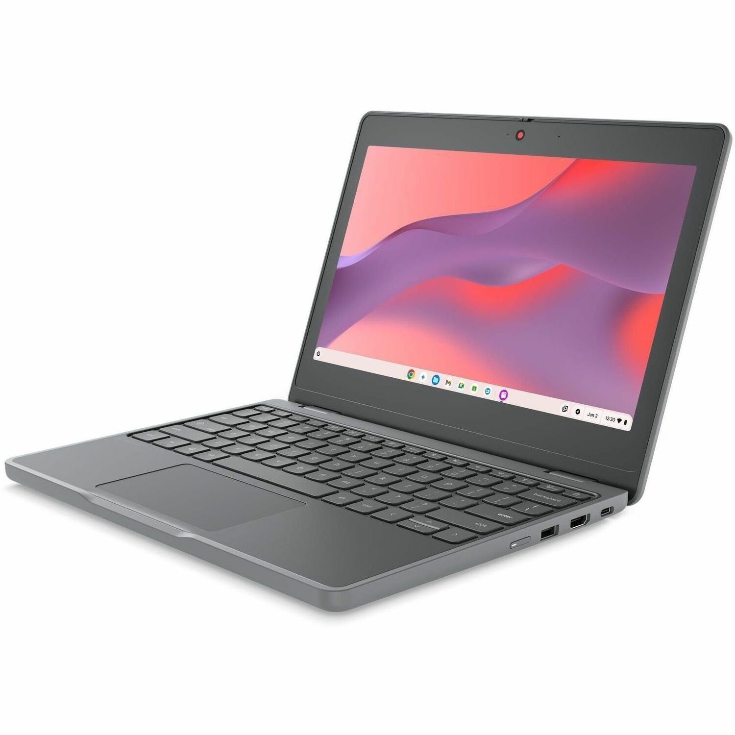 Lenovo Chromebook 100e Gen 5 M89 83T60009US 11.6" Chromebook - HD - 60 Hz - MediaTek - 8 GB - 64 GB Flash Memory - English (US) Keyboard - Luna Gray