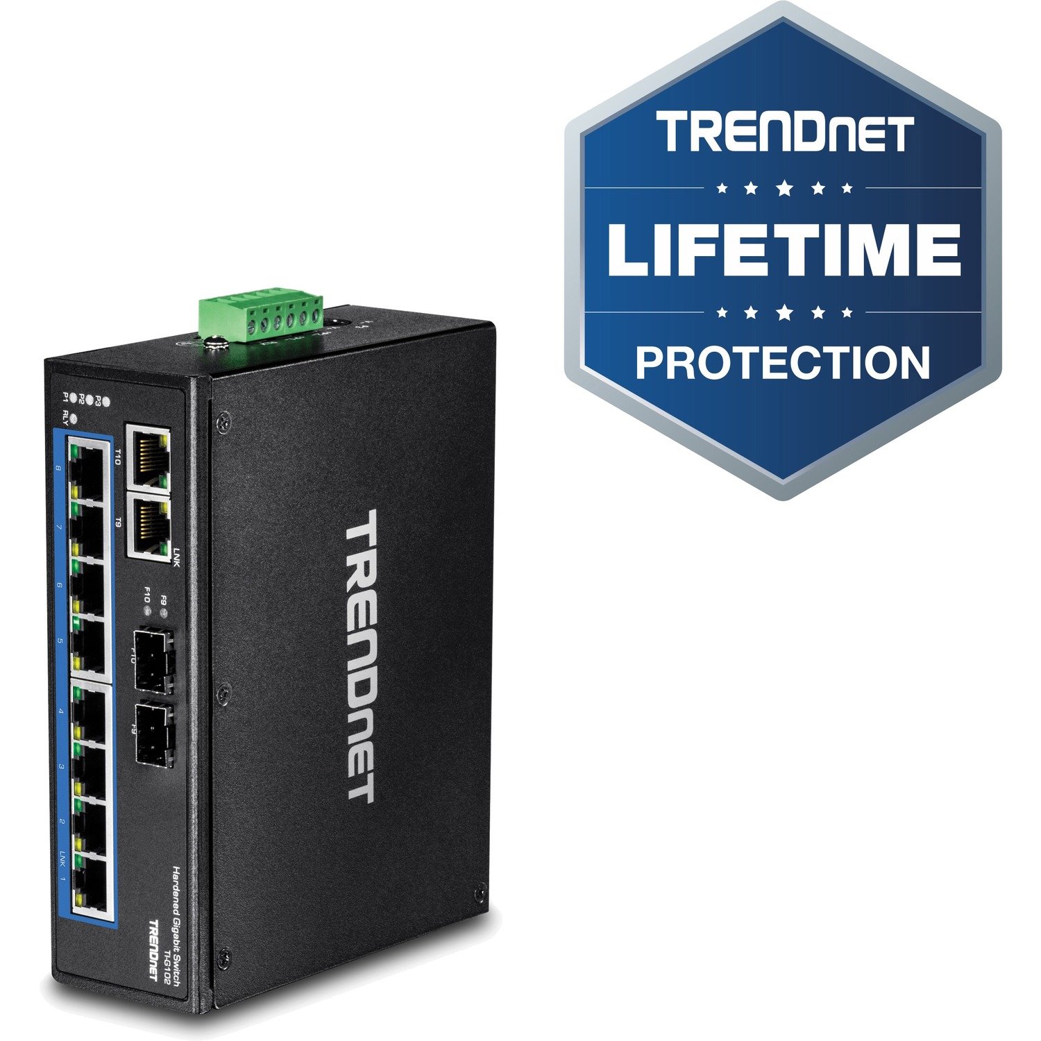 TRENDnet TI-G102 10 Ports Ethernet Switch - Gigabit Ethernet - 1000Base-T, 1000Base-X - New - TAA Compliant