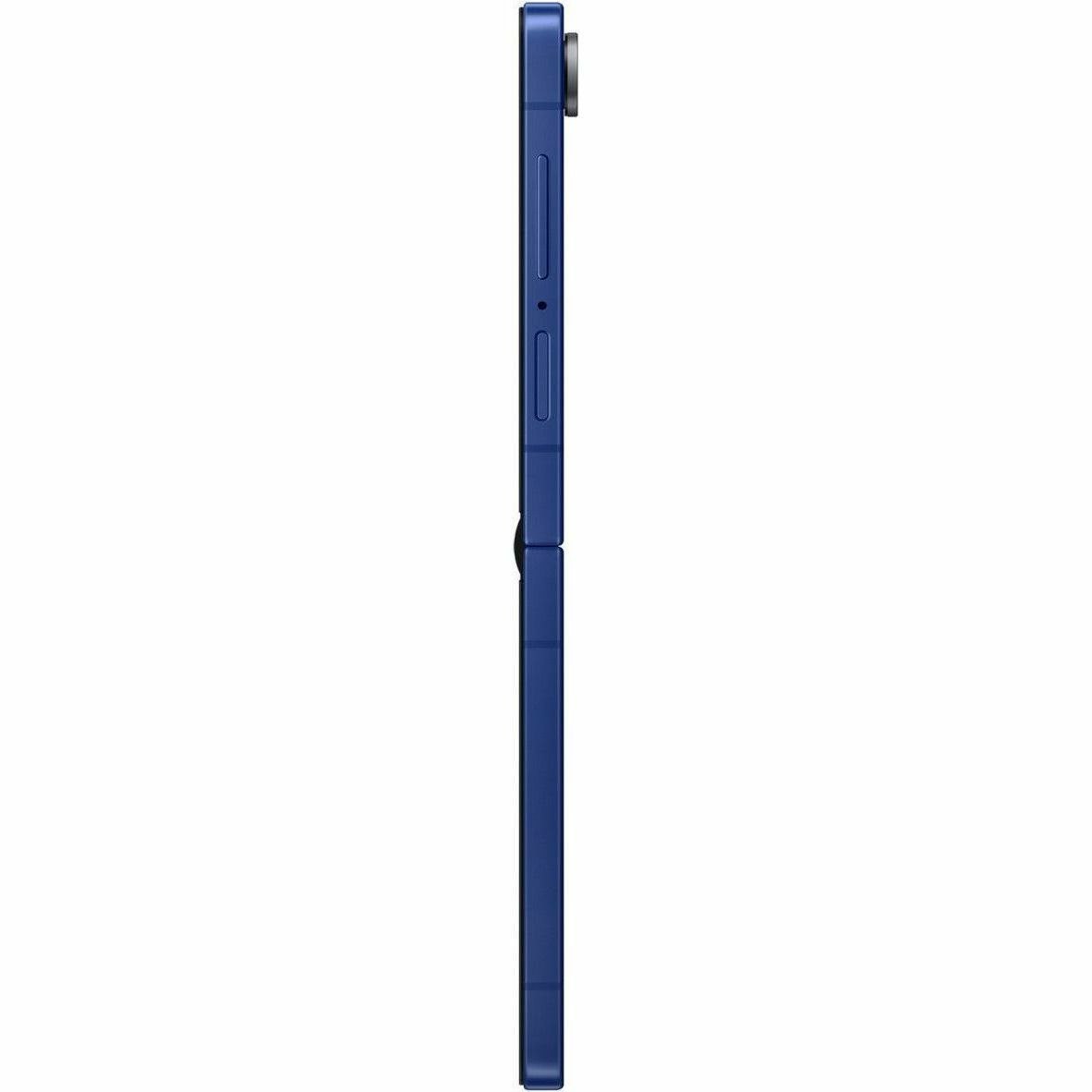 Samsung Galaxy Z Flip7 SM-F766B 512 GB Smartphone - 17.5 cm (6.9") Flexible Folding Screen Dynamic AMOLED 2X Full HD Plus 2520 x 1080 - Deca-core (Cortex X5Single-core (1 Core) 3.30 GHz + Cortex A725 Dual-core (2 Core) 2.74 GHz + Cortex A725 Penta-core (5 Core) 2.36 GHz + Cortex A520 Dual-core (2 Core) 1.80 GHz) - 12 GB RAM - Android 16 - 5G - Blue Shadow