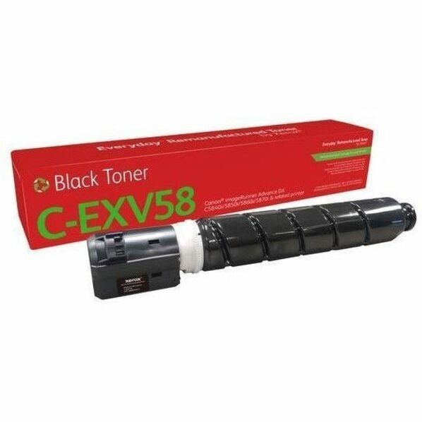 Xerox Everyday Remanufactured Standard Yield Laser Toner Cartridge - Alternative for Canon C-EXV58 (3763C002AA) - Black Pack