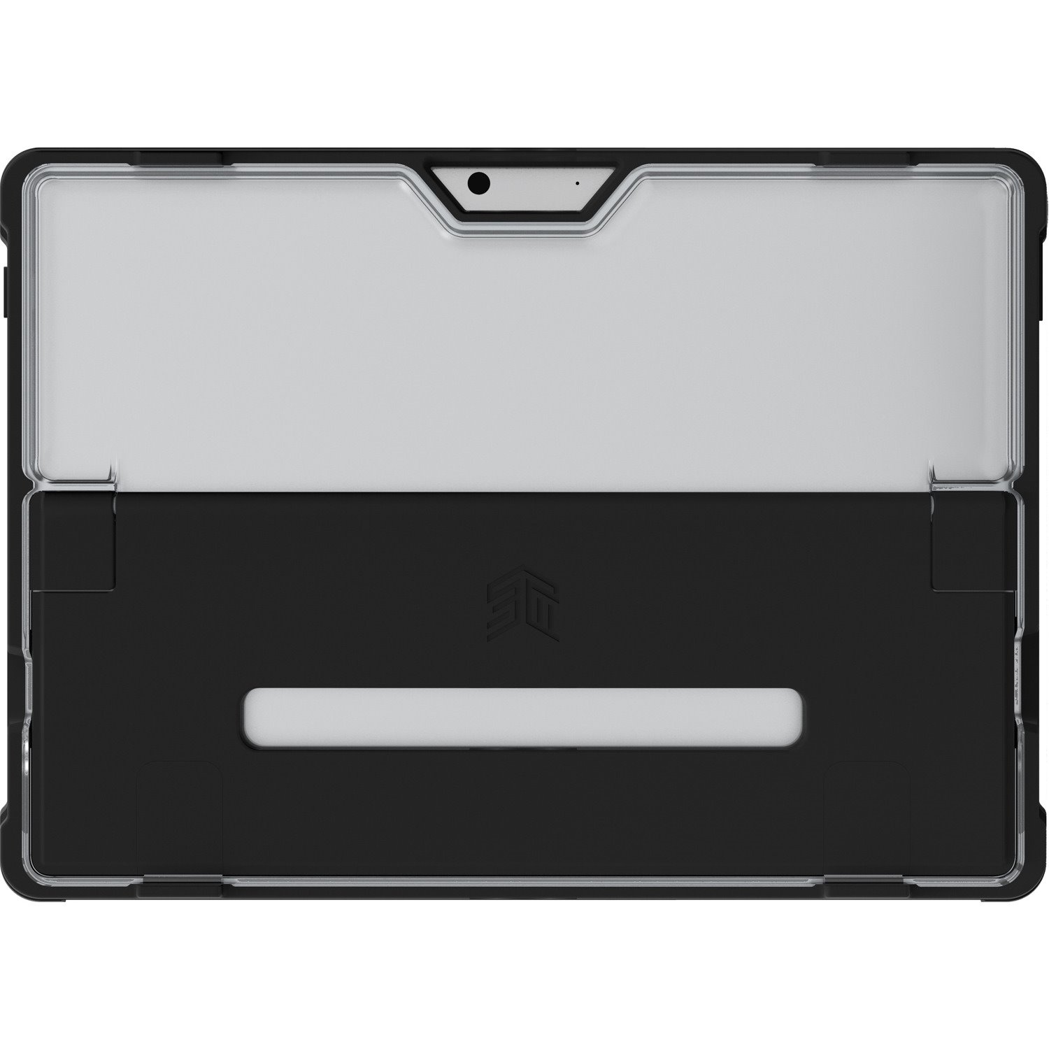 STM Goods Dux Shell Case for Microsoft Surface Pro X Tablet - Black, Transparent