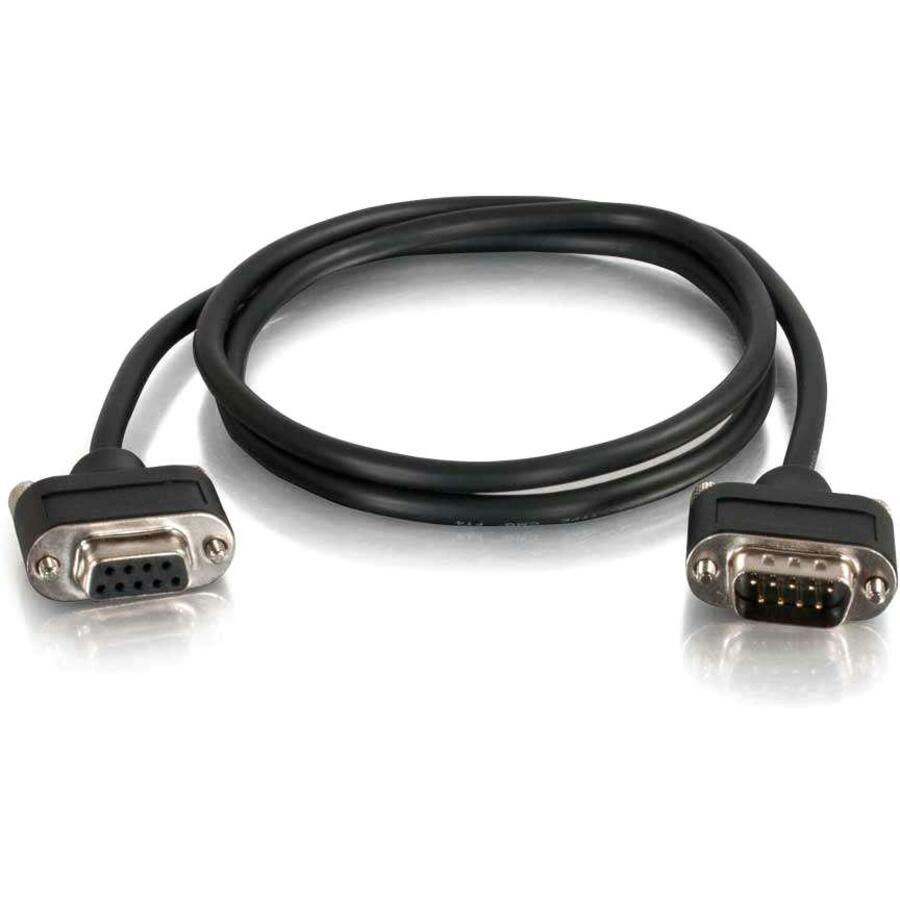 C2G 12ft CMG-Rated DB9 Low Profile Cable M-F