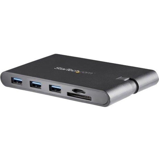 StarTech.com USB C Multiport Adapter - USB Type-C Mini Dock with HDMI 4K or VGA Video - 100W PD Passthrough, 3x USB 3.0, GbE, SD & MicroSD