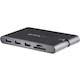 StarTech.com USB C Multiport Adapter - USB Type-C Mini Dock with HDMI 4K or VGA Video - 100W PD Passthrough, 3x USB 3.0, GbE, SD & MicroSD