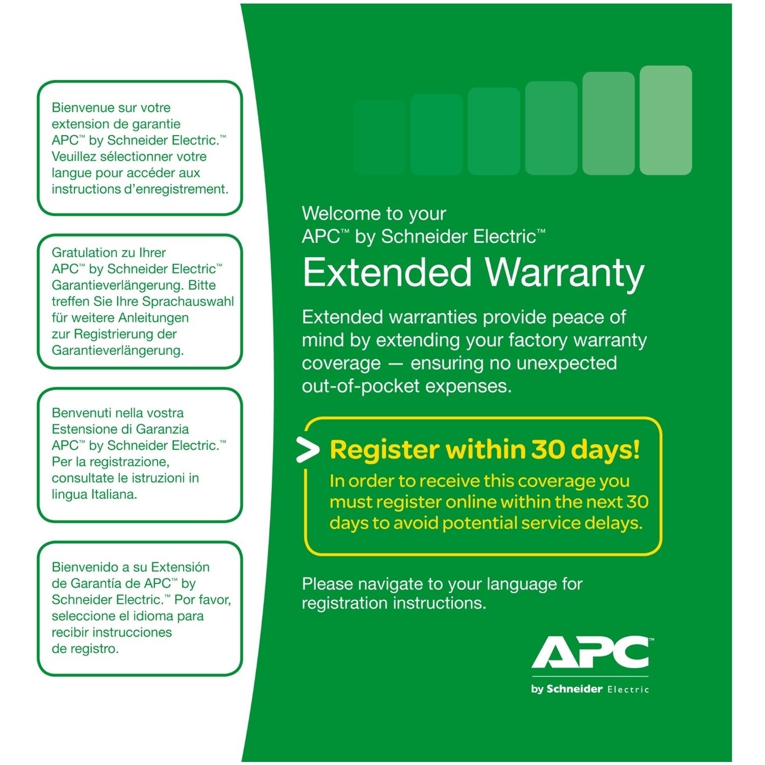 APC by Schneider Electric Service Pack Parts and Software Support - Extended Warranty - 1 Year - Warranty