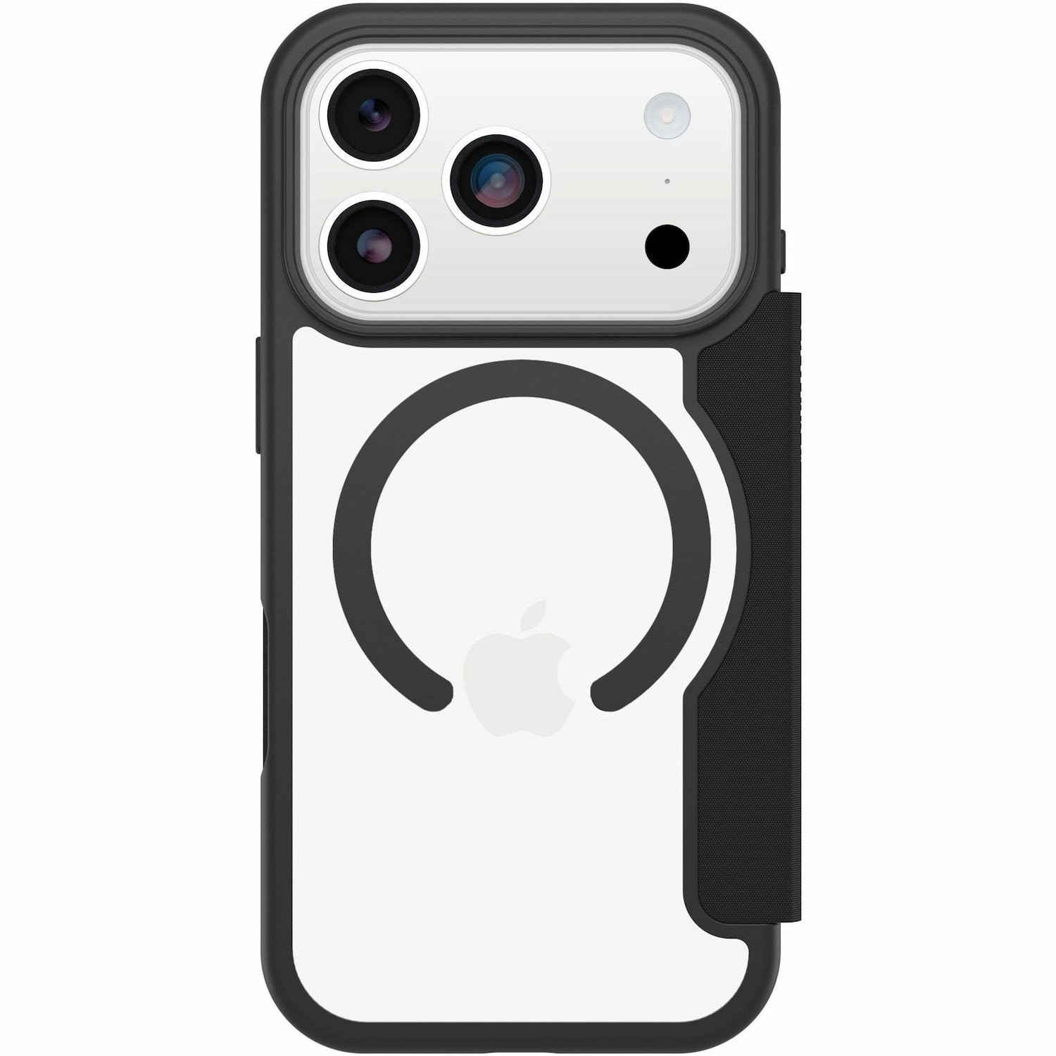 OtterBox React Carrying Case (Folio) Apple iPhone 17 Pro Smartphone - Black Crystal (Clear/Black)