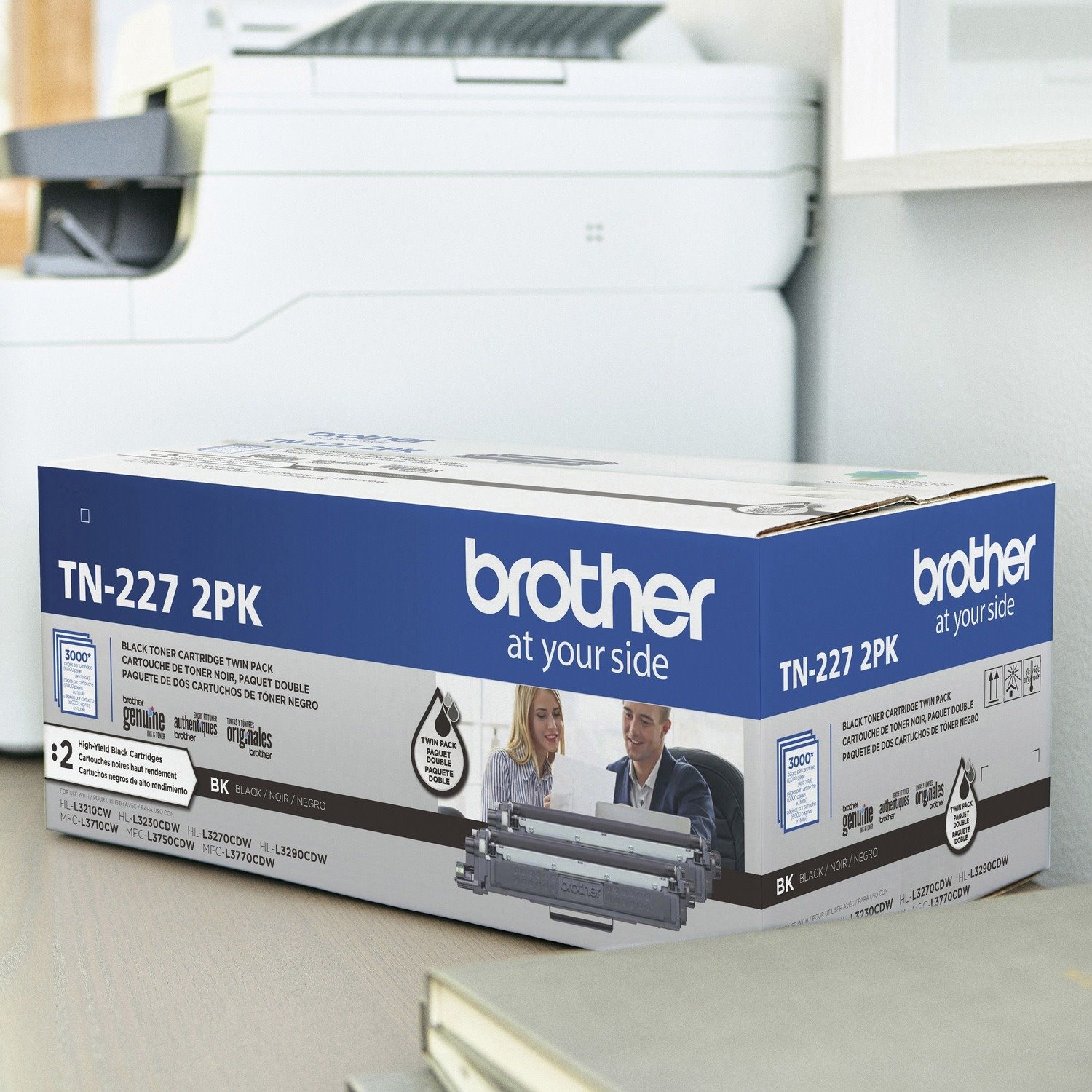 Brother TN227 Original High Yield Laser Toner Cartridge - Twin-pack - Black - 2 / Box