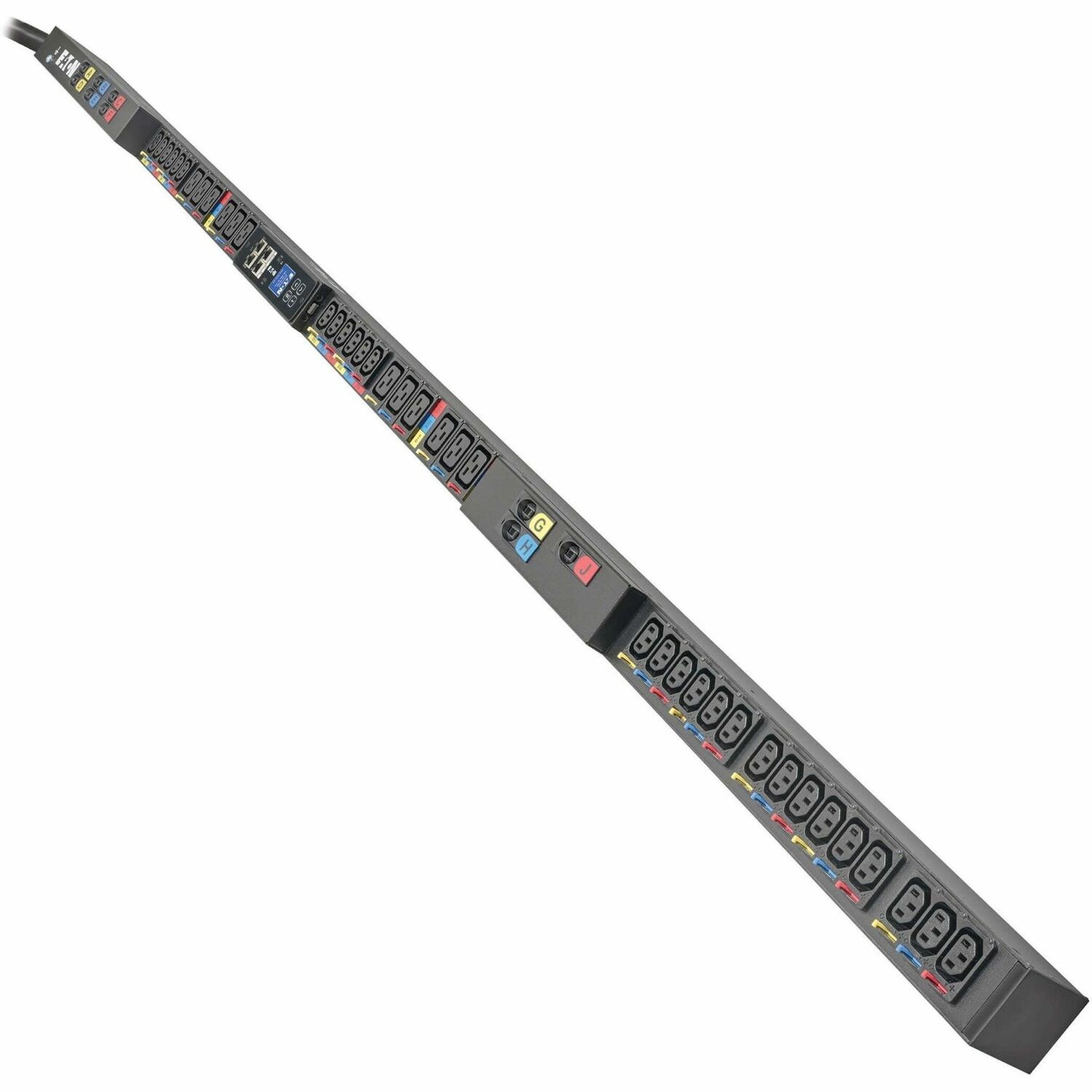Eaton 3-Phase Managed HDX Rack PDU G4 240/415V 39 Outlets 27 C13+12 C19 60A 35kW 560P6W Input 10ft Cord 0U Vertical TAA