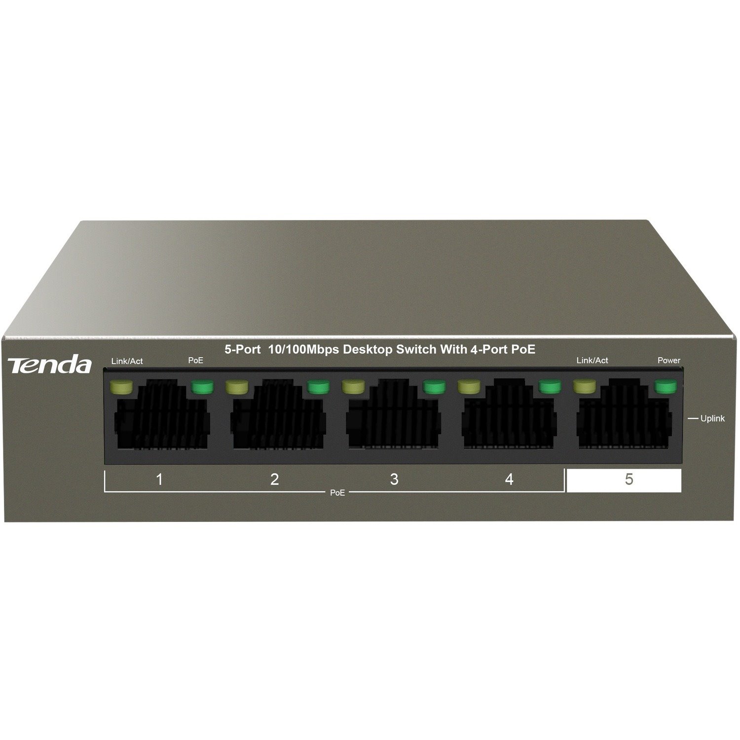 Tenda TEF1105P-4-63W 5 Ports Ethernet Switch - Fast Ethernet