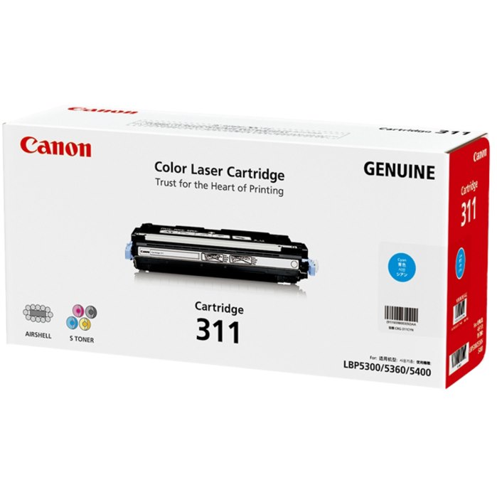 Canon CART311C Original Laser Toner Cartridge - Cyan Pack