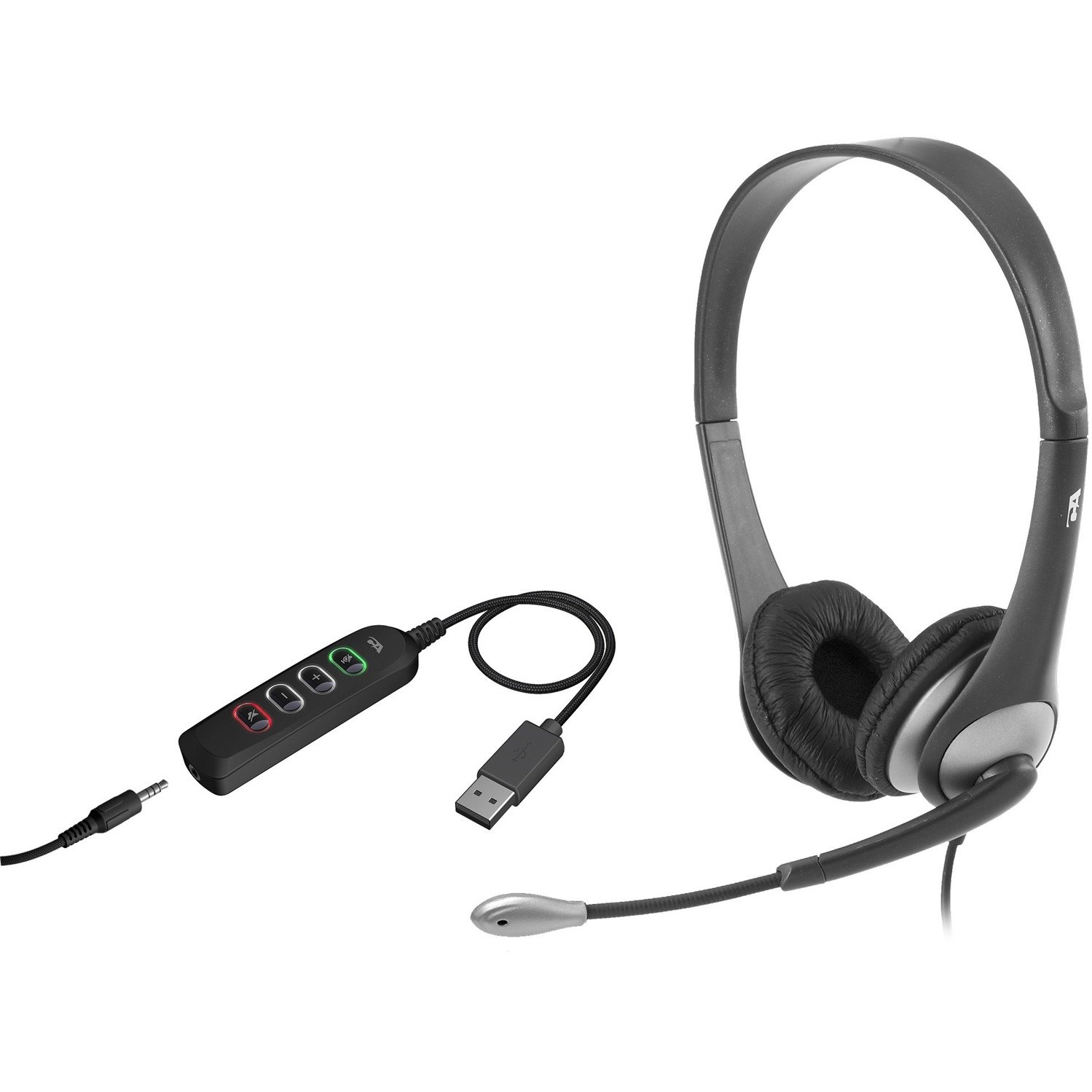 Cyber Acoustics Stereo 3.5mm And USB Controller Headset