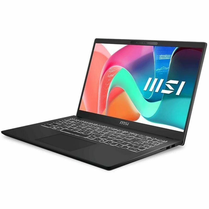 MSI Modern 15 H C2RM Modern 15 H C2RMTG-406US 15.6" Touchscreen Notebook - Full HD - 60 Hz - Intel Core 9 270H - 32 GB - 1 TB SSD - Classic Black