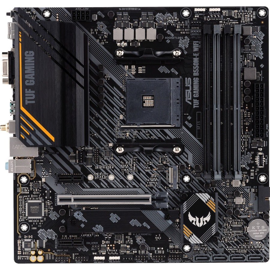 TUF Gaming B550M-E WIFI Desktop moederbord - AMD B550 chipset - Socket AM4 - Micro ATX
