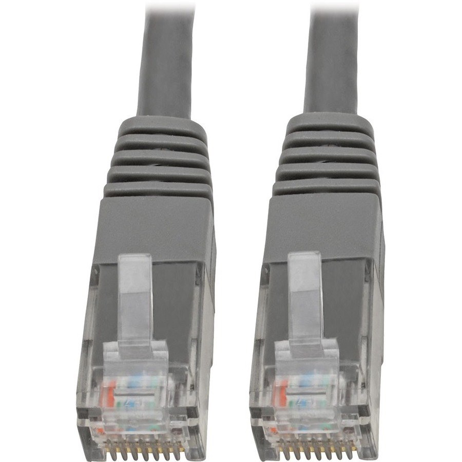 Eaton Tripp Lite Series Cat6 Gigabit Molded (UTP) Ethernet Cable (RJ45 M/M), PoE, Gray, 1 ft. (0.31 m)