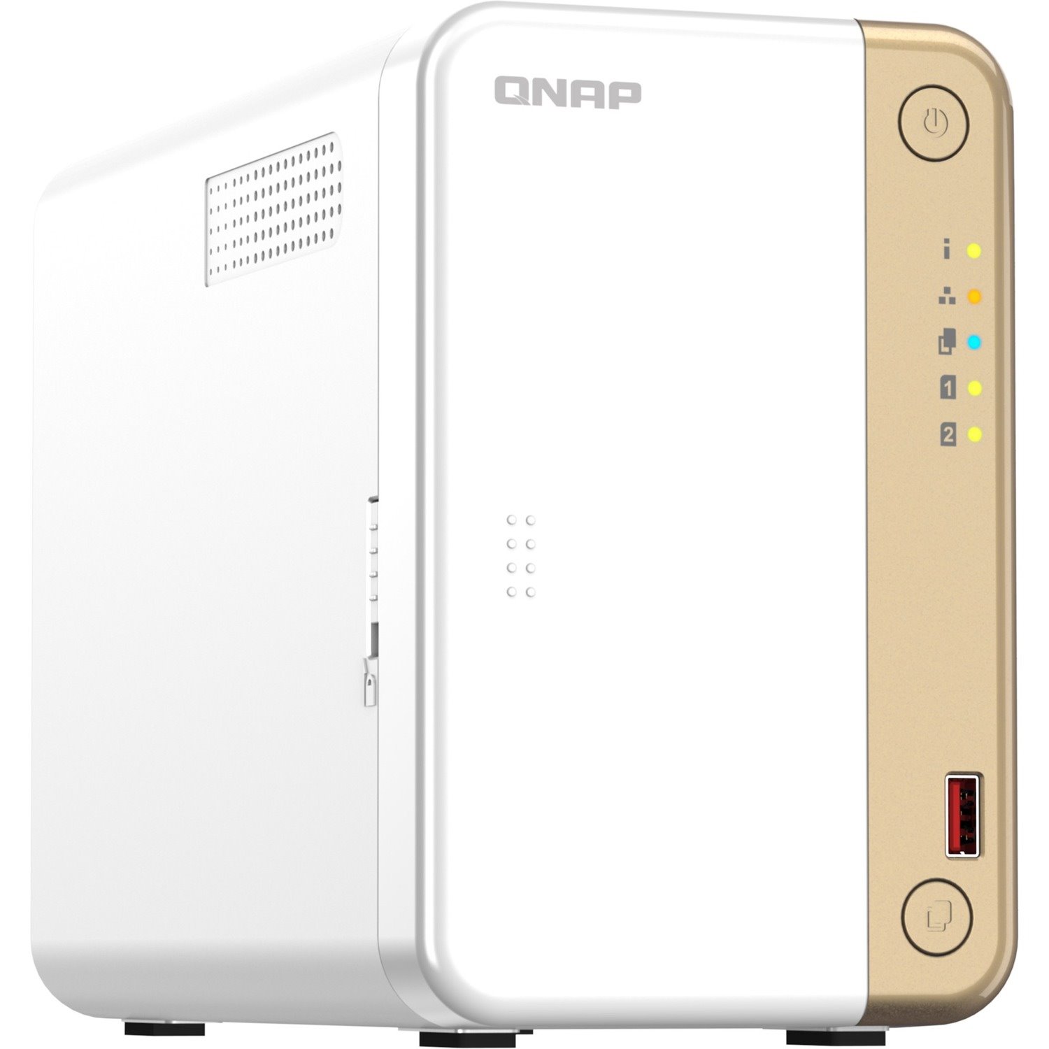 QNAP Turbo NAS TS-262-4G 2 x Total Bays SAN/NAS Storage System - 4 GB Flash Memory Capacity - Intel Celeron N4505 Dual-core (2 Core) 2 GHz - 4 GB RAM - DDR4 SDRAM Tower