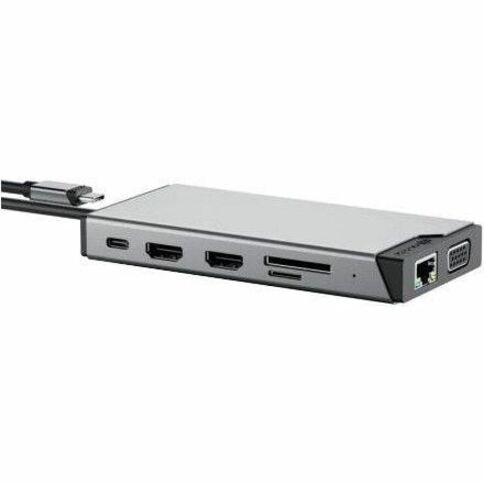 Alogic Mini Dock DV3 USB Type C Docking Station for Keyboard, Monitor, Notebook, Memory Card Reader, Smartphone, Mouse - Charging Capability - Memory Card Reader - SD - Space Gray - Portable