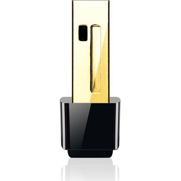 TP-Link150Mbps Wireless N Nano USB Adapter, Nano Size, Realtek, 1T1R, 2.4GHz, 802.11b/g/n, USB 2.0, 1 internal antenna