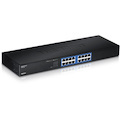 TRENDnet 16-Port Unmanaged Gigabit GREENnet Switch, 16 x RJ-45 Ports, 32Gbps Switching Capacity, Fanless, Rack Mountable, Network Ethernet Switch, Lifetime Protection, Black, TEG-S16G