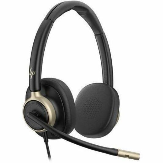 Poly Mission 825 Wired On-ear Stereo Headset - Black