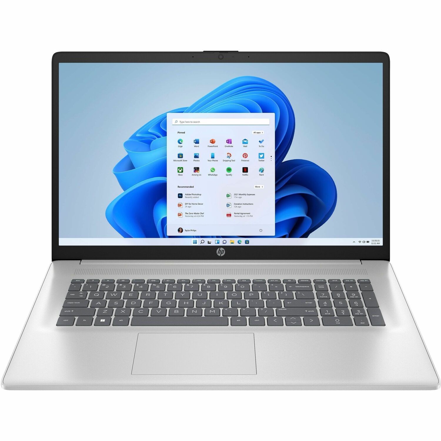 HP 17-cn3000 17-cn3003dx 17.3" Notebook - HD+ - Intel N-Series i3-N305 - 8 GB - 256 GB SSD - Natural Silver