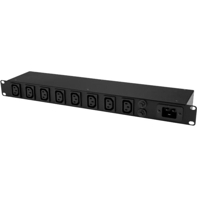 StarTech.com 8-Port Rack-Mount PDU with C13 Outlets - 16 A - 10 ft. Power Cord (BS 1363) - Power Distribution Unit - 1U