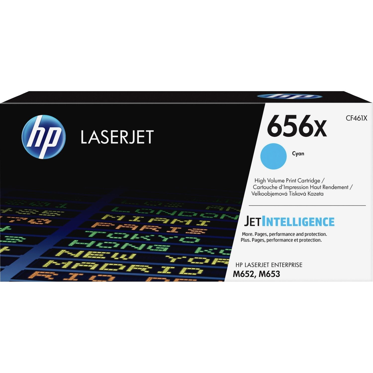 HP 656X Original High Yield Laser Toner Cartridge - Cyan - 1 Pack