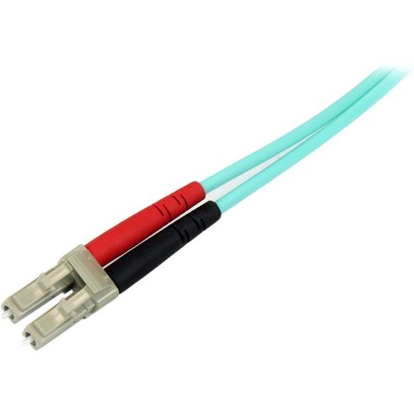 StarTech.com 2m (6ft) LC/UPC to LC/UPC OM4 Multimode Fiber Optic Cable, 50/125&micro;m, 100G, Low Insertion Loss, LSZH Fiber Jumper Cord