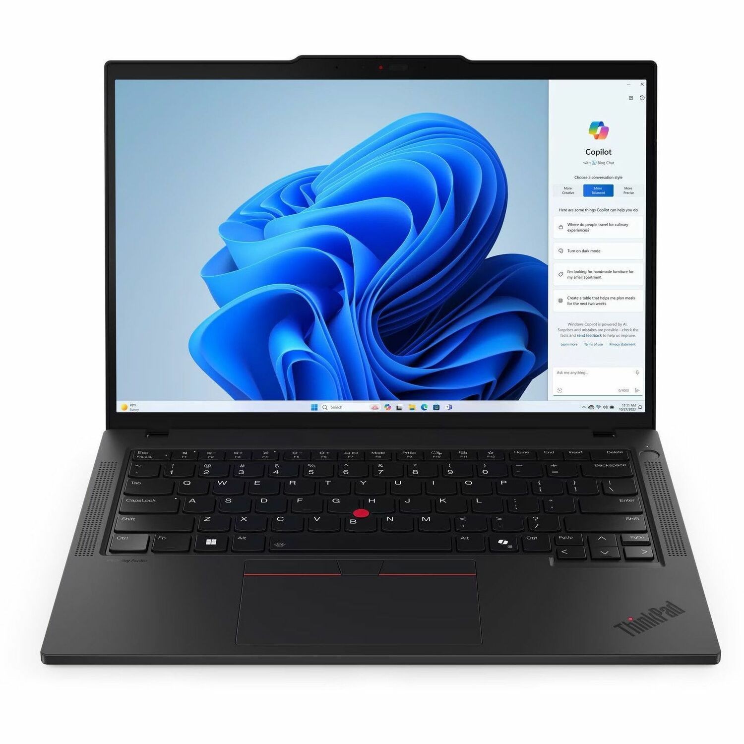 Lenovo ThinkPad T14 Gen 5 21ML00C7AU 14" Notebook - WUXGA - 60 Hz - Intel Core Ultra 5 125U - 32 GB - 512 GB SSD - English Keyboard - Black