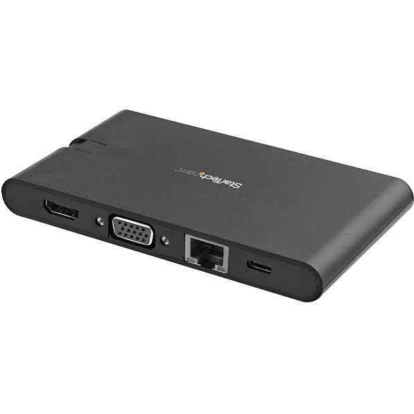 StarTech.com USB C Multiport Adapter - USB Type-C Mini Dock with HDMI 4K or VGA Video - 100W PD Passthrough, 3x USB 3.0, GbE, SD & MicroSD